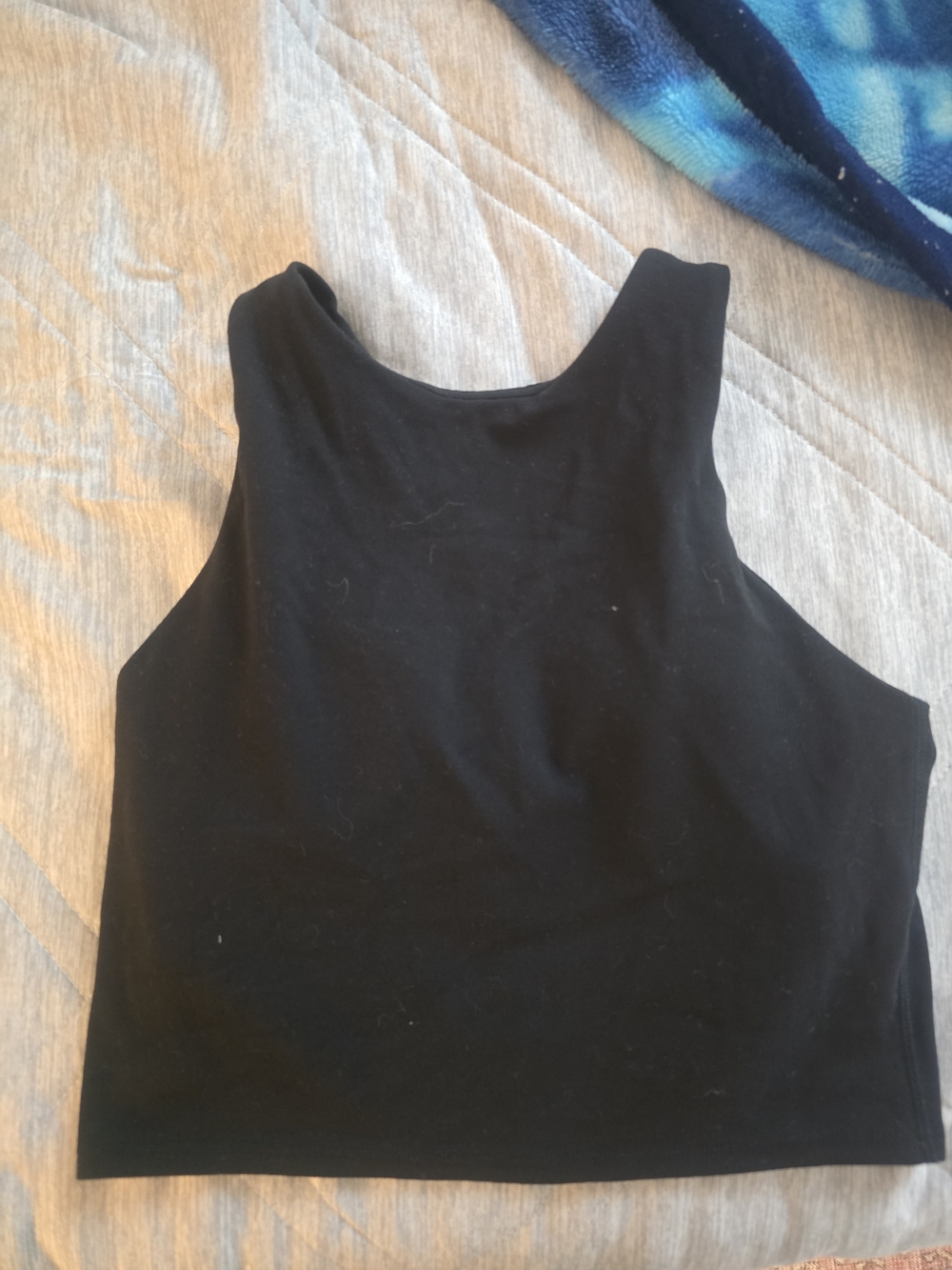 Athleta Black Cropped Tank Top